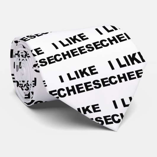 Ich mag Käse Krawatte (Gerollt)