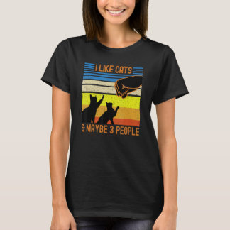 Ich mag Katzen Faustschlag Katzenklumpen Mama Vate T-Shirt