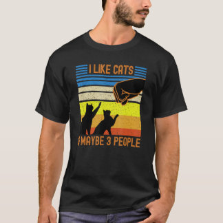 Ich mag Katzen Faustschlag Katzenklumpen Mama Vate T-Shirt