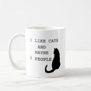 Ich mag Katzen ⎢ Funny Mug Kaffeetasse