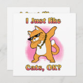 Ich mag Katzen, ok, Dabbing Katze (Vorne/Hinten)