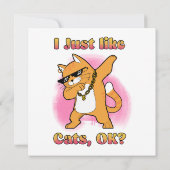 Ich mag Katzen, ok, Dabbing Katze (Rückseite)