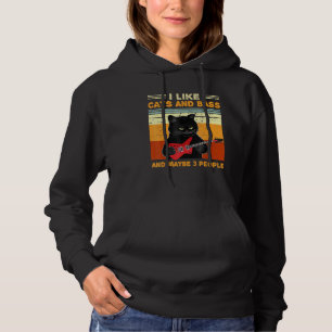 Ich mag Katzen und Bass und vielleicht 3 Leute hab Hoodie