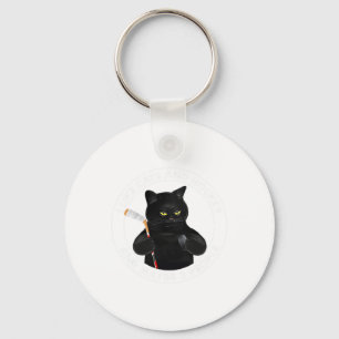 Ich mag Katzen und Hockey und vielleicht 3 Leute l Schlüsselanhänger