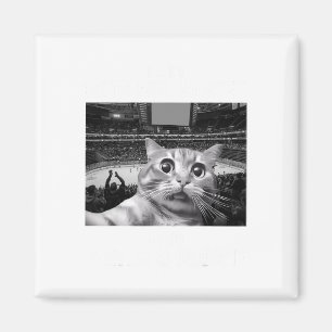 Ich mag Katzen und Hockey, vielleicht 3 Leute Lust Magnet