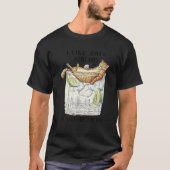 Ich mag Katzen und trinken Wein Barkeeper trinken. T-Shirt (Vorderseite)
