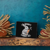 Ich mag kein sonniges Osterhasen-Kaninchen Fotoplatte (Seite)