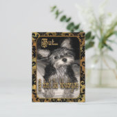 Ich mag keine Haartrockner Yorkie Postkarte (Stehend Vorderseite)