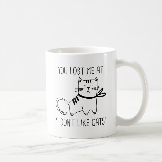 Ich mag keine Katzen Kaffeetasse (Rechts)