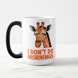 Ich mag keine Morgen – Lustiger schlaftrunkener Gi Verwandlungstasse