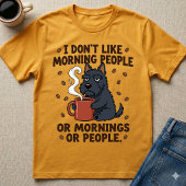 Ich mag keine Morgenmenschen oder Scottie, der sch T-Shirt
