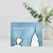 Ich mag keine neue Arbeit Postkarte (Stehend Vorderseite)