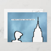 Ich mag keine neue Arbeit Postkarte (Vorne/Hinten)