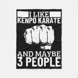 Ich mag Kenpo Karate und vielleicht 3 Leute lustig Fleecedecke
