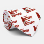 Ich mag Ketchup auf meiner Ketchup-Krawatte Krawatte (Gerollt)