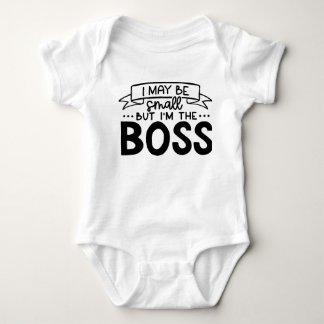 Ich mag klein sein, aber ich bin der Boss-Kleinkin Baby Strampler