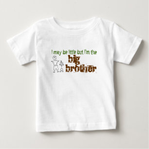 Ich mag klein sein, aber ich bin der große Bruder Baby T-shirt