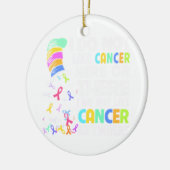 Ich mag Krebs nicht Keramik Ornament (Links)