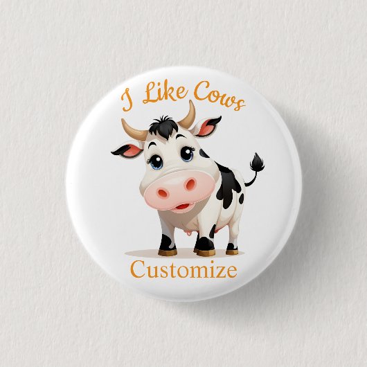 Ich mag Kühe Art Thunder_Cove Button (Vorderseite)