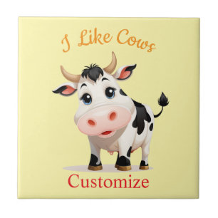 Ich mag Kühe Art Thunder_Cove Fliese