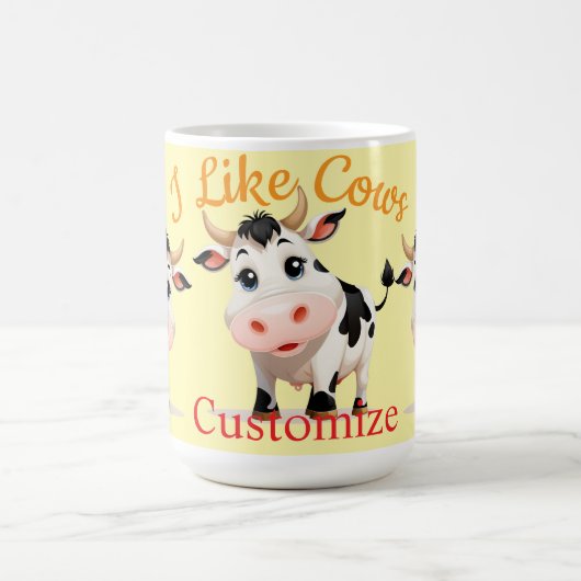 Ich mag Kühe Art Thunder_Cove Kaffeetasse (Mittel)