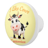 Ich mag Kühe Art Thunder_Cove Keramikknauf (Rechts)