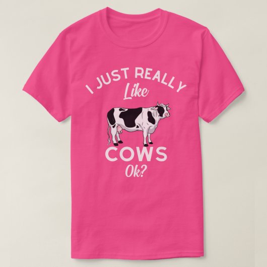 Ich mag Kühe einfach so. T-Shirt (Design vorne)