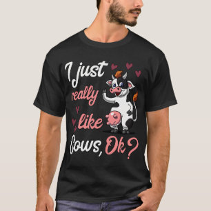 Ich mag Kühe einfach wirklich gerne T-Shirt