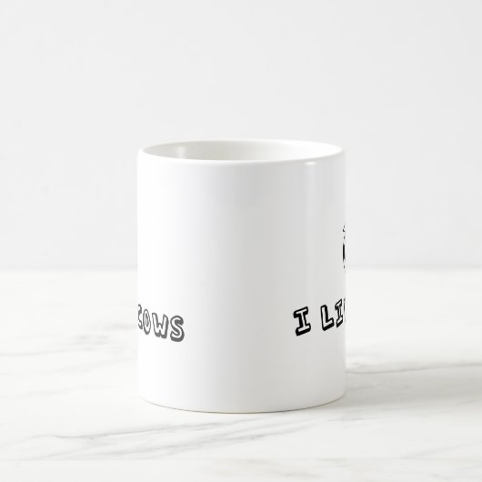 Ich mag Kühe Kaffeetasse (Mittel)