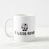 Ich mag Kühe Kaffeetasse (Links)