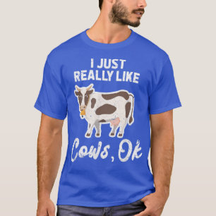 Ich mag Kühe Ok Bauer Kuh Lover Kawaii T-Shirt