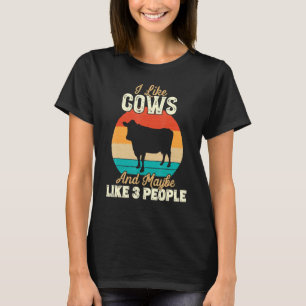 Ich mag Kühe und vielleicht so 3 Leute als Bauern T-Shirt