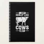 Ich mag Kühe wirklich gerne - Kuh-Geschenk Planer (Vorderseite)