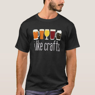 Ich mag Kunsthandwerk Bierbrauen Vater Männer T-Shirt