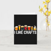 Ich mag Kunsthandwerk Craft Bier Microbrew Hops Lu Karte (Gelbe Blume)