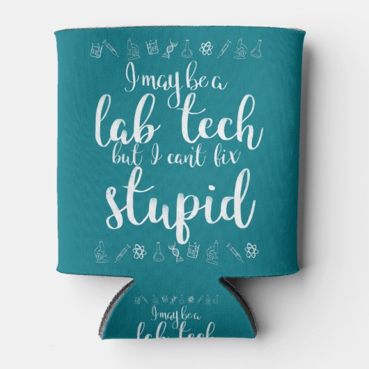 Ich mag Labrador Tech sein, aber ich kann keine Du Dosenkühler (Vorderseite)