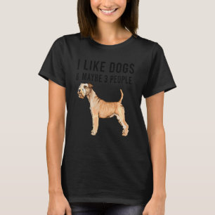 Ich mag Lakeland Terrier Hunde und vielleicht 3 Le T-Shirt