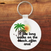 ICH MAG LANGE SPAZIERE AM STRAND... NACH ANAL SCHLÜSSELANHÄNGER (Vorderseite)