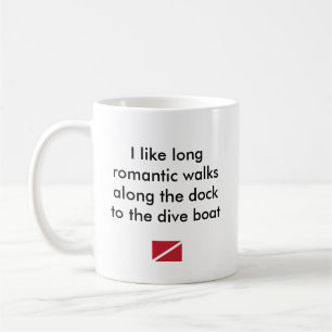 Ich mag langes romantisches… Tauchen-Boot Kaffeetasse