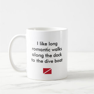 Ich mag langes romantisches… Tauchen-Boot Kaffeetasse