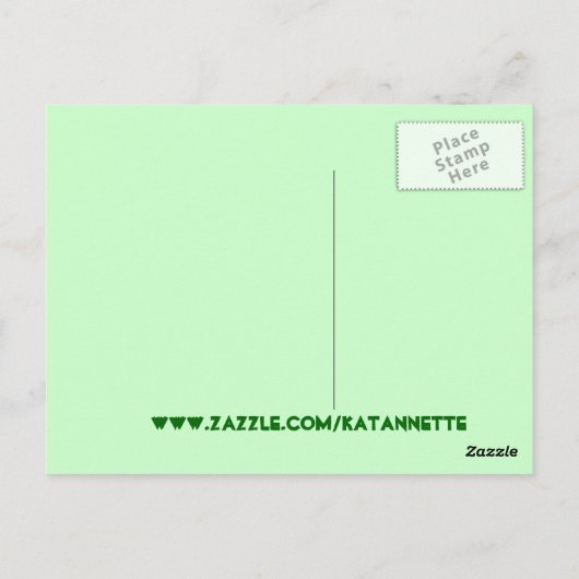 Ich mag langsam sein, aber ich komme dorthin postkarte (Rückseite)