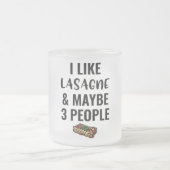 Ich mag Lasagna und vielleicht 3 Leute Mattglastasse (Mittel)