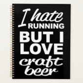 Ich mag laufen, aber ich Liebe Biere Planer (Vorderseite)