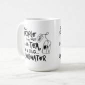 Ich mag Leute, wie ich meinen Tee mag Kaffeetasse (Vorderseite Links)