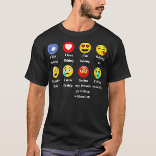 Ich mag Liebe Funny Emoji Emoticons  T-Shirt