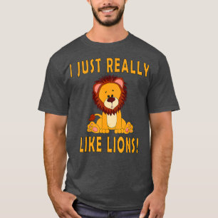 Ich mag Lions Niedliche Baby-Löwe-Safari T-Shirt
