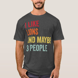 Ich mag Lippen vielleicht 3 Leute T-Shirt