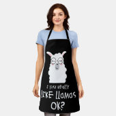 Ich mag Llama wirklich, okay Llama Alpaca Lover Schürze (Getragen)