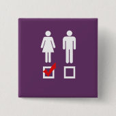 Ich mag Mädchen Button (Vorderseite)