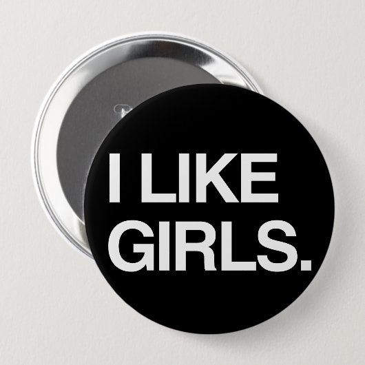 ICH MAG MÄDCHEN BUTTON (Vorne & Hinten)